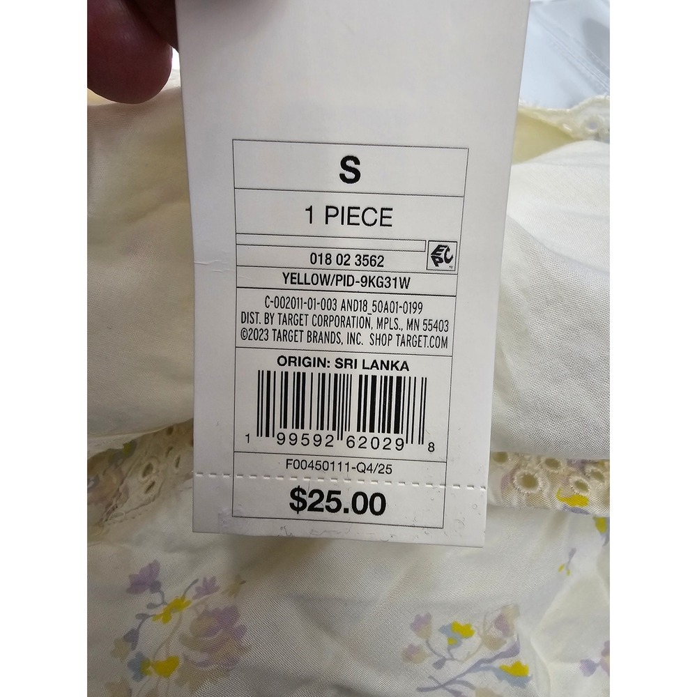 A New Day Womens Floral V-Neck Tank Top Yellow Modal Blend Casual Size Small - Picture 3 of 7